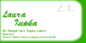 laura kupka business card
